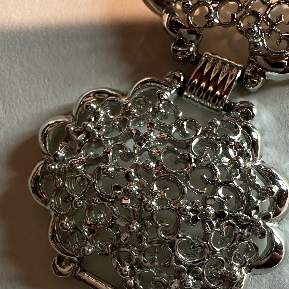 Unsigned Chunky Panel Bracelet - image 3